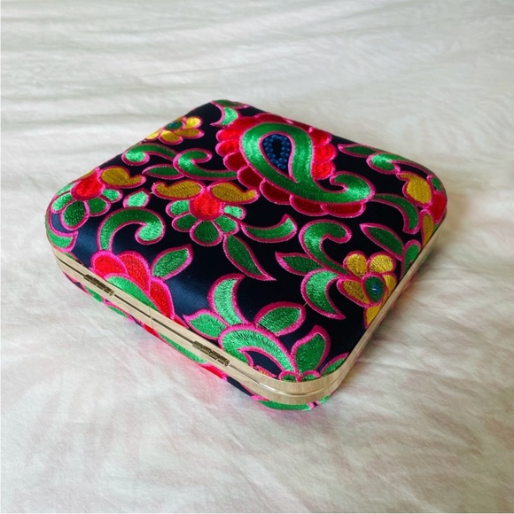 Party/Casual multicolour Blue Clutch - Picture 6 of 7